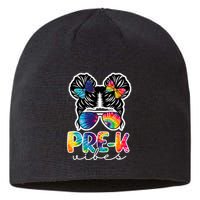 Hair Bun Pre K Vibes Back To School Sustainable Beanie
