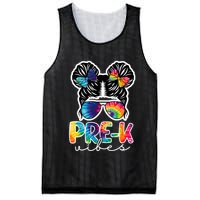 Hair Bun Pre K Vibes Back To School Mesh Reversible Basketball Jersey Tank