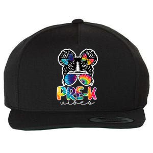 Hair Bun Pre K Vibes Back To School Wool Snapback Cap