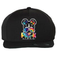 Hair Bun Pre K Vibes Back To School Wool Snapback Cap