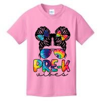 Hair Bun Pre K Vibes Back To School Kids T-Shirt