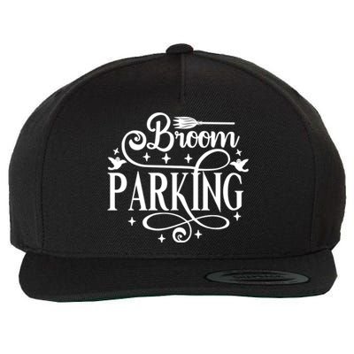 Halloween Broom Parking Broomstick Witch Funny Gift Wool Snapback Cap