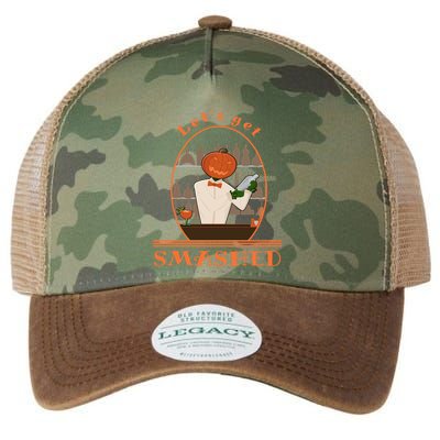 Halloween Bartending Pumpkin Bartender LetS Get Smashed Cool Gift Legacy Tie Dye Trucker Hat