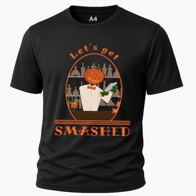 Halloween Bartending Pumpkin Bartender LetS Get Smashed Cool Gift Performance Shirt