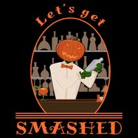 Halloween Bartending Pumpkin Bartender LetS Get Smashed Cool Gift Bucket Hat