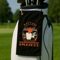 Halloween Bartending Pumpkin Bartender LetS Get Smashed Cool Gift Golf Towel