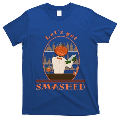 Halloween Bartending Pumpkin Bartender LetS Get Smashed Cool Gift T-Shirt