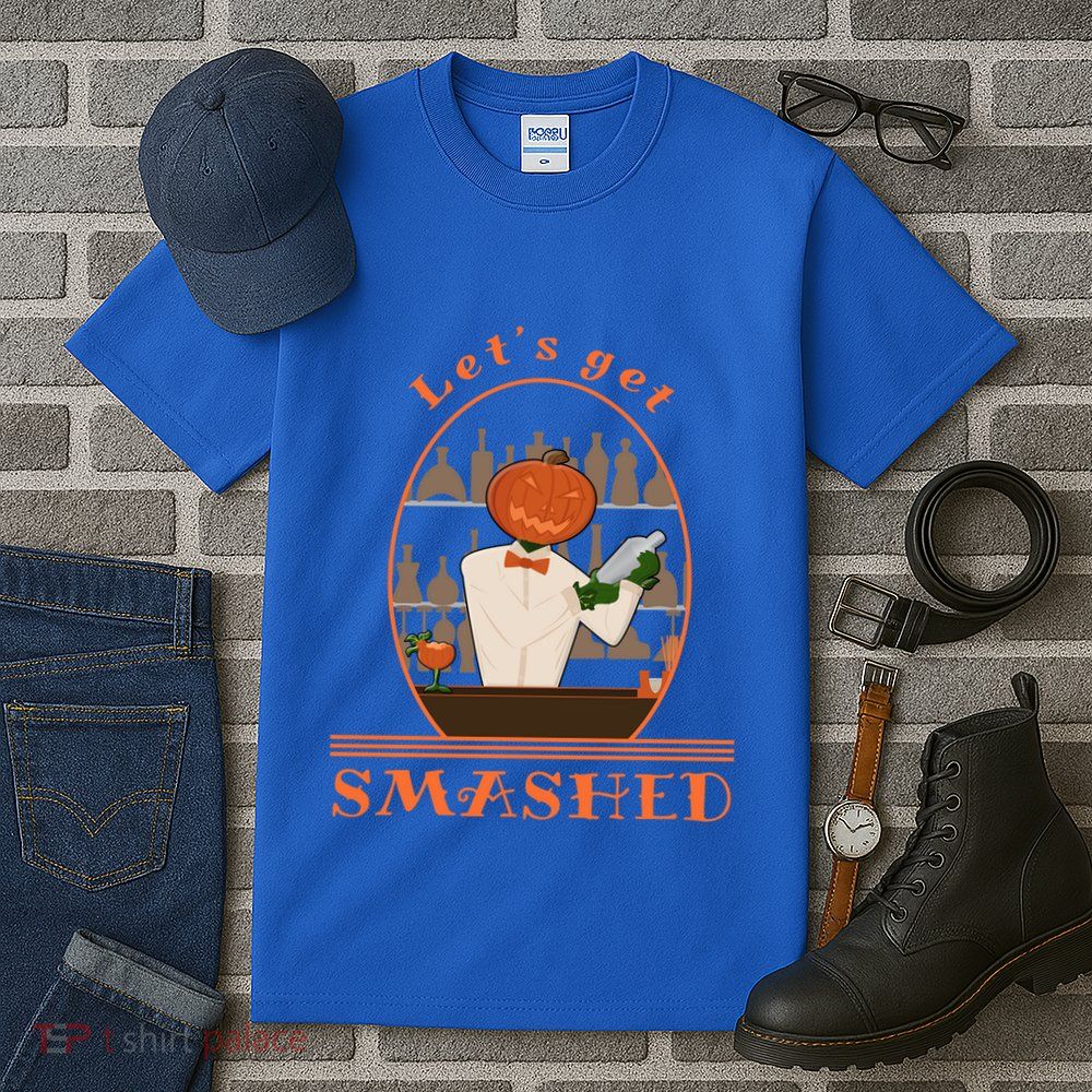 Halloween Bartending Pumpkin Bartender LetS Get Smashed Cool Gift Tall T-Shirt