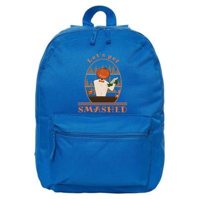 Halloween Bartending Pumpkin Bartender LetS Get Smashed Cool Gift 16 in Basic Backpack
