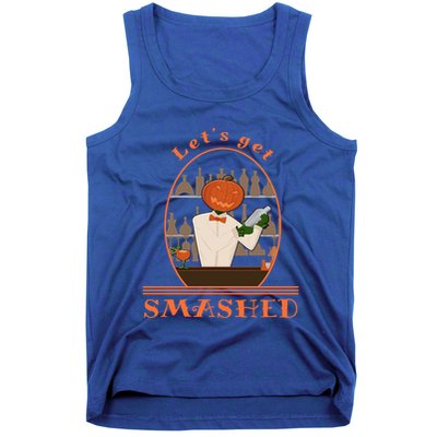 Halloween Bartending Pumpkin Bartender LetS Get Smashed Cool Gift Tank Top
