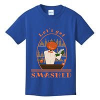 Halloween Bartending Pumpkin Bartender LetS Get Smashed Cool Gift Kids T-Shirt