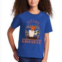 Halloween Bartending Pumpkin Bartender LetS Get Smashed Cool Gift Kids T-Shirt