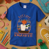 Halloween Bartending Pumpkin Bartender LetS Get Smashed Cool Gift Kids T-Shirt