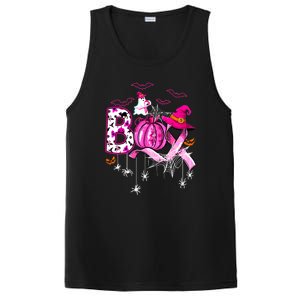 Halloween Boo Pumpkin Ribbon Witch Breast Cancer Gift PosiCharge Competitor Tank