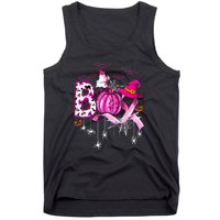 Halloween Boo Pumpkin Ribbon Witch Breast Cancer Gift Tank Top