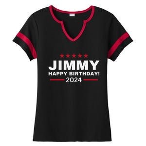 Happy Birthday President Jimmy Carter 1976 Trending America Ladies Halftime Notch Neck Tee