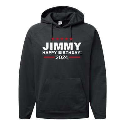 Happy Birthday President Jimmy Carter 1976 Trending America Performance Fleece Hoodie