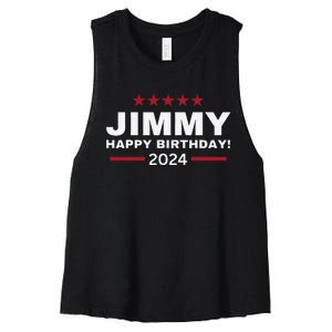 Happy Birthday President Jimmy Carter 1976 Trending America Women's Racerback Cropped Tank