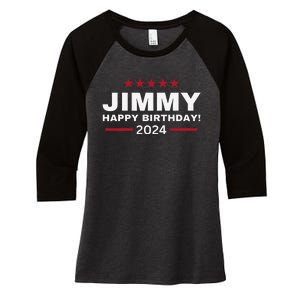 Happy Birthday President Jimmy Carter 1976 Trending America Women's Tri-Blend 3/4-Sleeve Raglan Shirt