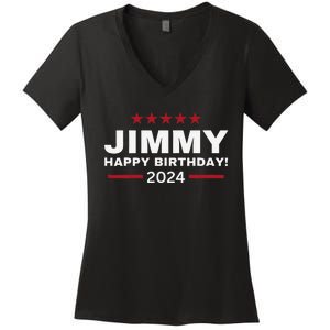 Happy Birthday President Jimmy Carter 1976 Trending America Women's V-Neck T-Shirt