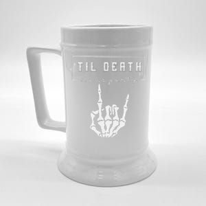 Halloween Bachelorette Party Til Death Do Us Party Matching Beer Stein