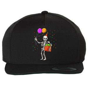 Halloween Birthday Party Outfit Skeleton Birthday Party Wool Snapback Cap