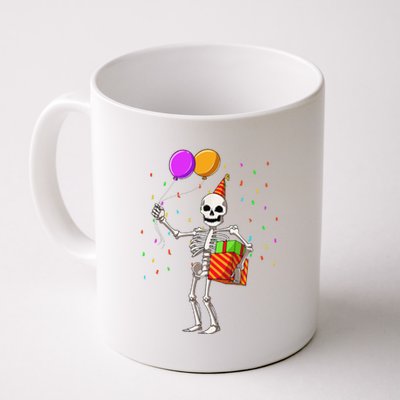 Halloween Birthday Party Outfit Skeleton Birthday Party Coffee Mug