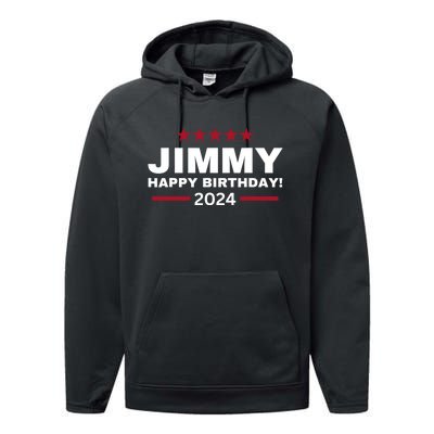 Happy Birthday President Jimmy Carter 1976 Trending America Performance Fleece Hoodie