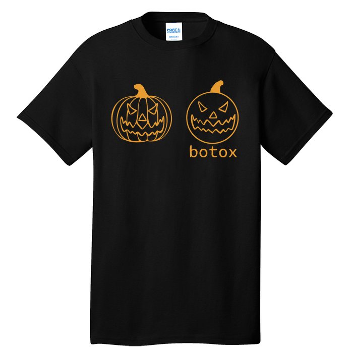 Halloween Botox Pumpkin Funny Tall T-Shirt