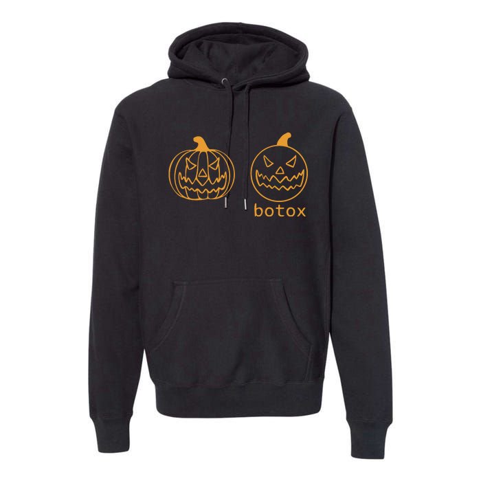 Halloween Botox Pumpkin Funny Premium Hoodie