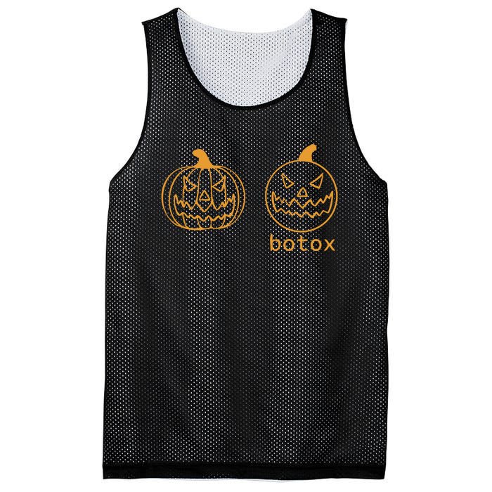 Halloween Botox Pumpkin Funny Mesh Reversible Basketball Jersey Tank