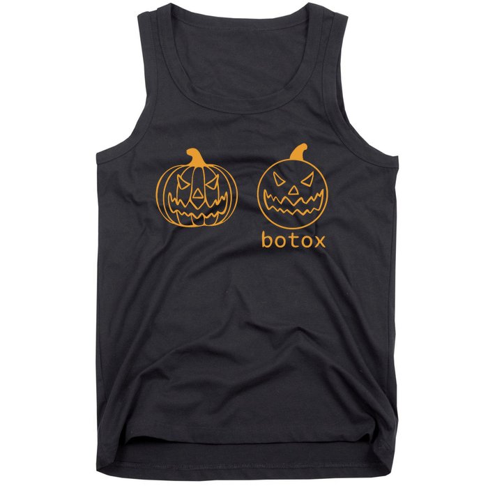 Halloween Botox Pumpkin Funny Tank Top