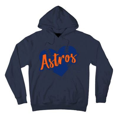 Houston Baseball Retro HOU Retro Heart Tall Hoodie