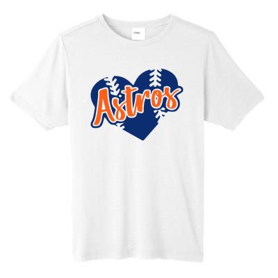 Houston Baseball Retro HOU Retro Heart Tall Fusion ChromaSoft Performance T-Shirt