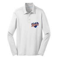 Houston Baseball Retro HOU Retro Heart Silk Touch Performance Long Sleeve Polo