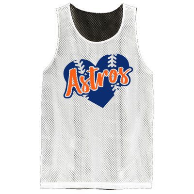 Houston Baseball Retro HOU Retro Heart Mesh Reversible Basketball Jersey Tank