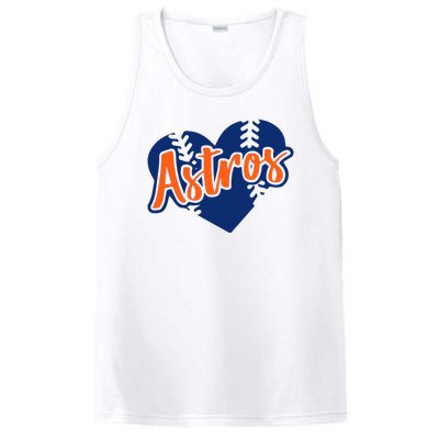 Houston Baseball Retro HOU Retro Heart PosiCharge Competitor Tank