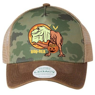 Halloween Boo Rex Trex Dinosaur Ghost Legacy Tie Dye Trucker Hat