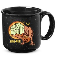 Halloween Boo Rex Trex Dinosaur Ghost 15oz Campfire Ceramic Mug