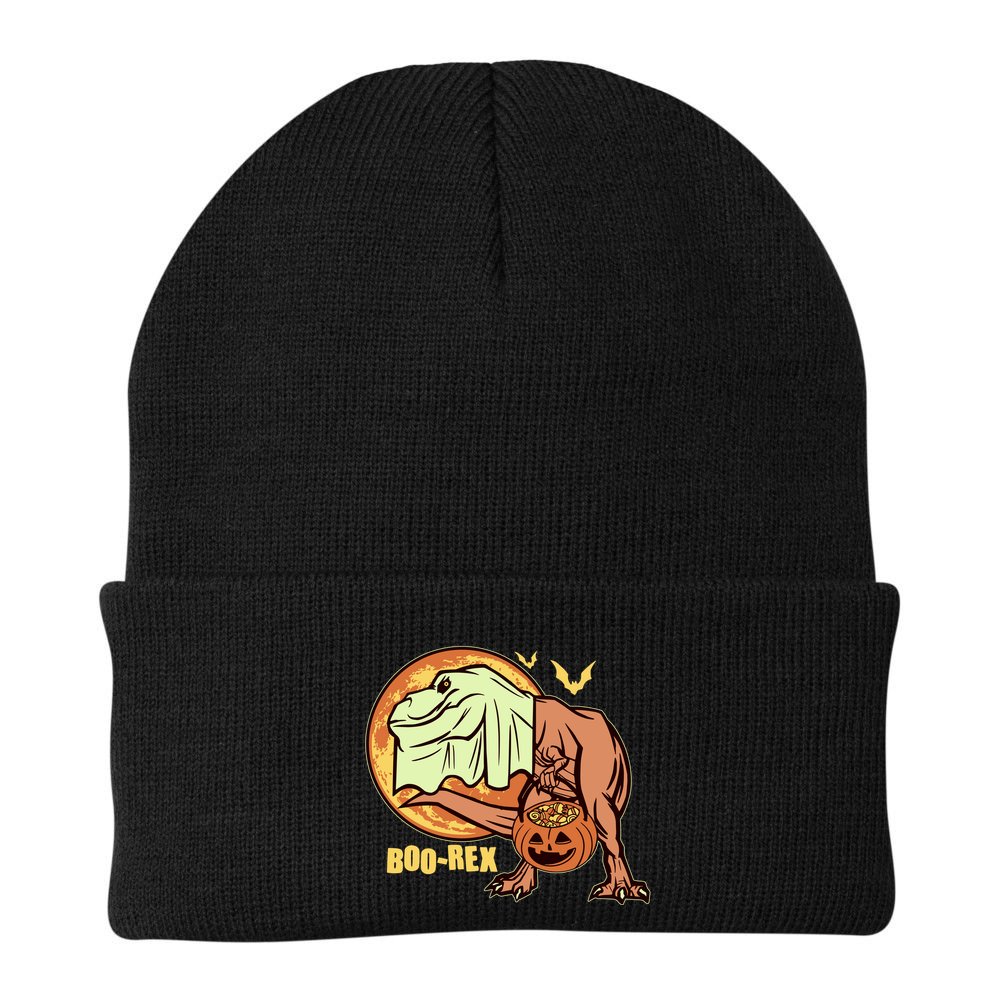 Halloween Boo Rex Trex Dinosaur Ghost Beanie