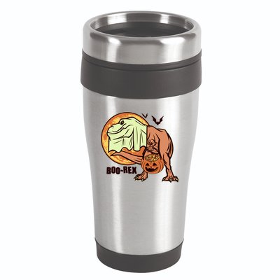 Halloween Boo Rex Trex Dinosaur Ghost 16oz Travel Tumbler