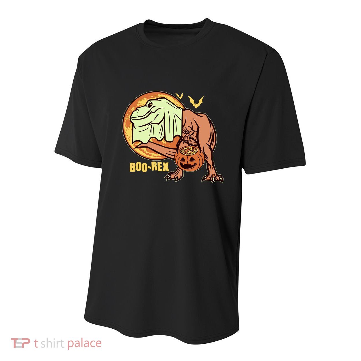Halloween Boo Rex Trex Dinosaur Ghost Youth Performance Sprint T-Shirt