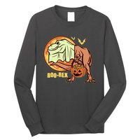 Halloween Boo Rex Trex Dinosaur Ghost Long Sleeve Shirt