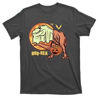 Halloween Boo Rex Trex Dinosaur Ghost T-Shirt