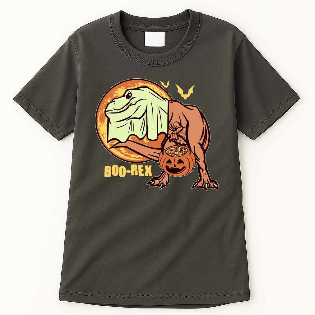 Halloween Boo Rex Trex Dinosaur Ghost Tall T-Shirt