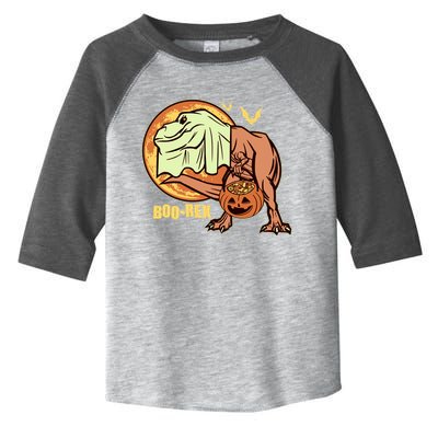 Halloween Boo Rex Trex Dinosaur Ghost Toddler Fine Jersey T-Shirt