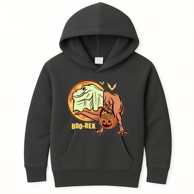 Halloween Boo Rex Trex Dinosaur Ghost Kids Hoodie