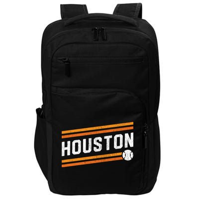 Houston Baseball Retro Vintage Impact Tech Backpack