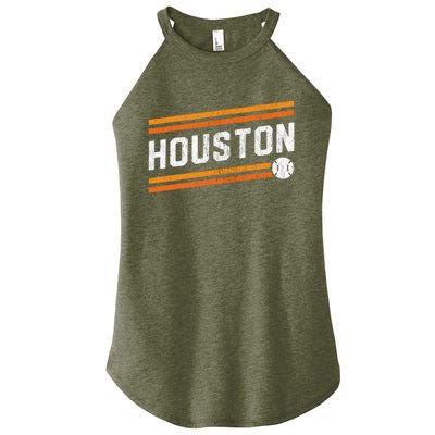 Houston Baseball Retro Vintage Women’s Perfect Tri Rocker Tank