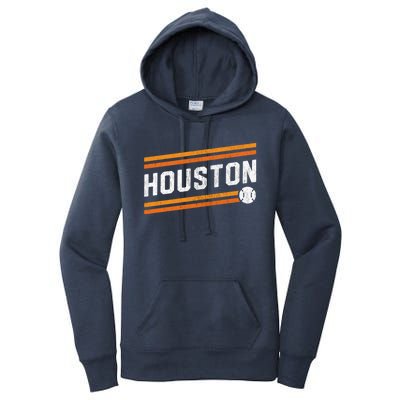 Houston Baseball Retro Vintage Women's Pullover Hoodie